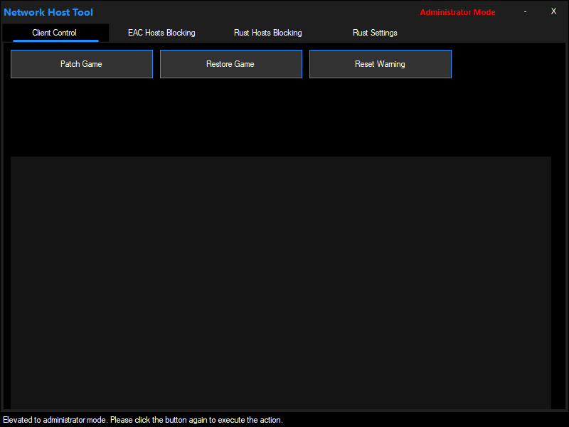 Network Tool Adminmode